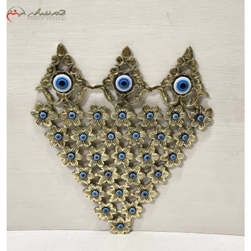 خرید، قیمت و مشخصات مجسمه برنزی چشم نظر بزرگ مدرن و کلاسیک همراه با سنگ های فیروزه ای زیر قیمت | چترزندگی