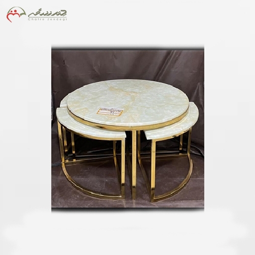 خرید، قیمت و مشخصات جلو مبلی برنزی با طراحی شیک و کم جا مناسب منازل با دکوراسیون آنتیک - چترزندگی