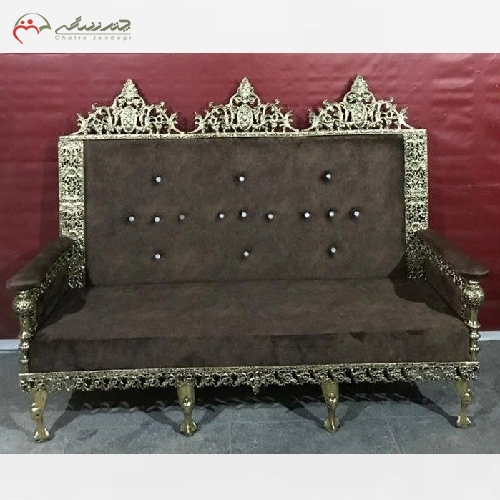 خرید، قیمت و مشخصات مبل 7 نفره برنزی طرح یاس و دارای رنگ بندی متنوع با انتخاب مشتری - چترزندگی