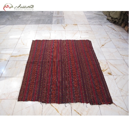 خرید، قیمت و مشخصات گلیم سنتی بلوچ طرح الوان و راه راه و دست بافت با نخ طبیعی، کد 39229 - چترزندگی