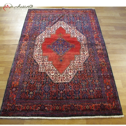 خرید، قیمت و مشخصات فرش دستبافت سنندج طرح لچک و ترنج بافته شده با الیاف طبیعی و درجه یک کد 39259 - چترزندگی