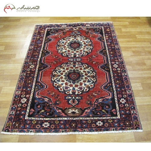 خرید، قیمت و مشخصات فرش دستبافت طرح ترنج بافته شده ی بختیار با ضمانت رنگ و دوام نخ فرش کد 39518 - چترزندگی