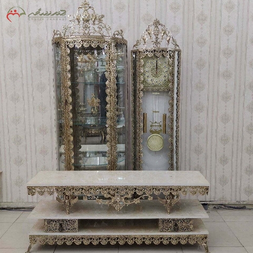 خرید، قیمت و مشخصات سرویس جهیزیه برنزی مدل گل رز با بدنه کار شده و رنگ ثابت با قیمت عالی و کیفیت درجه یک کد 8025 - چترزندگی