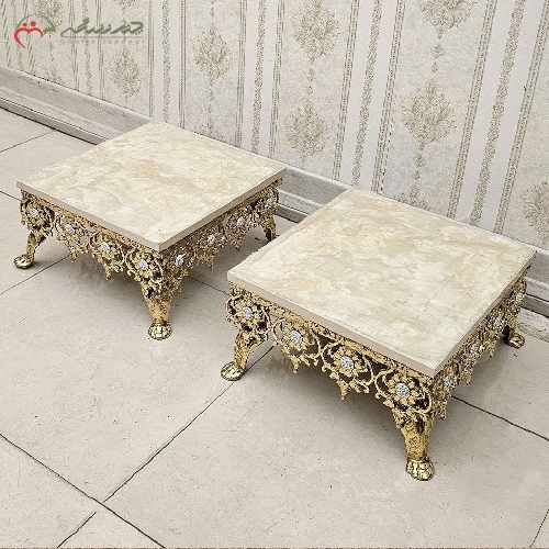 خرید، قیمت و مشخصات جا باندی ساده برنزی طرح گل آفتابگردان، بدنه کار شده سنگین و فروش به صورت جفتی - چترزندگی