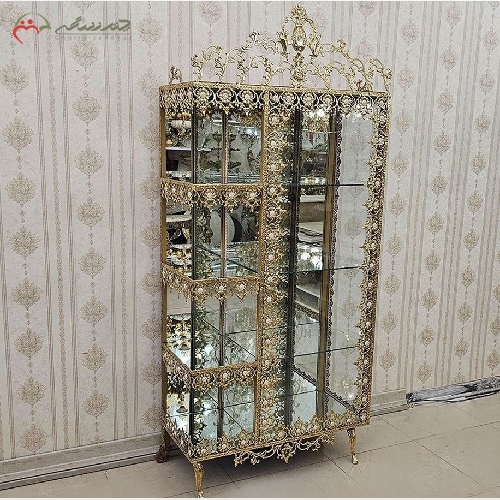 خرید، قیمت و مشخصات بوفه برنزی طرح آفتابگردان، باکس دار و رنگ آبکاری شده با ضمانت و کیفیت بی نظیر تولید - چترزندگی