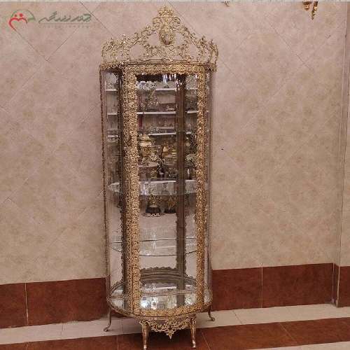 خرید، قیمت و مشخصات بوفه برنزی طرح گل رز برجسته با ظاهر عالی و رنگ درجه یک با گارانتی دوام پایه ها و رنگ بدنه - چترزندگی