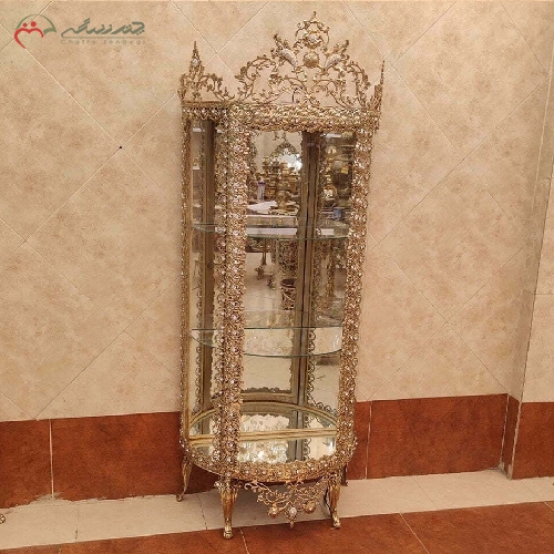 خرید، قیمت و مشخصات مینی بوفه برنزی طرح خم مدل گل رز برجسته با رنگ فورتیک چند لایه و ضمانت نامه زیر قیمت بازار - چترزندگی