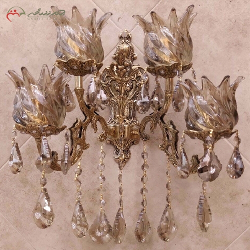 خرید، قیمت و مشخصات لوستر برنزی چهار شعله با رنگ آنتیک چند لایه و طراحی بی نظیر با رنگ ثابت بدنه دارای گارانتی - چترزندگی