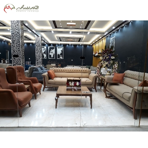 خرید، قیمت و مشخصات مبلمان 8 نفره ی مدل پالرمو تخت خواب شو با فوم 35 کیلویی و ضمانت 24 ماهه ی بدنه و زیر کار محصول - چترزندگی