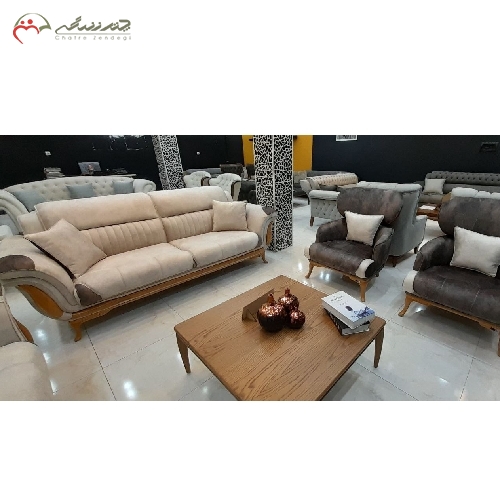 خرید، قیمت و مشخصات مبل 8 نفره ی مدل فیدان جنس پایه ها سوپر راش گرجستان با فوم HR بسیار با کیفیت و ضمانت 24 ماهه - چترزندگی