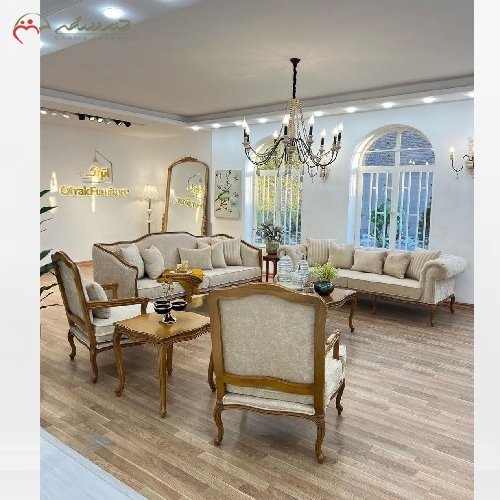 خرید، قیمت و مشخصات مبل 8 نفره ی مدل کلاسیک، جنس چوب راش و فوم بسیار با دوام و ضمانتی، رنگ و ترکیب بندی مبلمان به انتخاب مشتری - چترزندگی