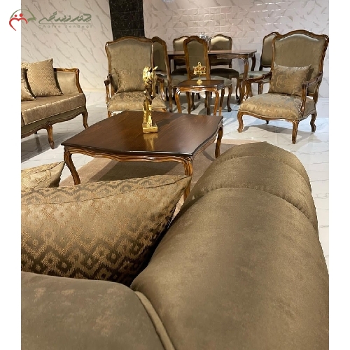 خرید، قیمت و مشخصات مبل اسپرت 7 نفره بدنه ی با دوام از جنس چوب راش و فلز، فوم HR ضخیم و رنگبندی پارچه به عهده مشتری - چترزندگی