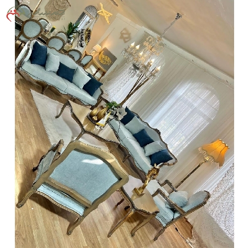 خرید، قیمت و مشخصات ست مبلمان کلاسیک 7 نفره و ناهار خوری 8 نفره، بدنه چوب راش و رنگ با کیفیت بدنه با گارانتی - چترزندگی