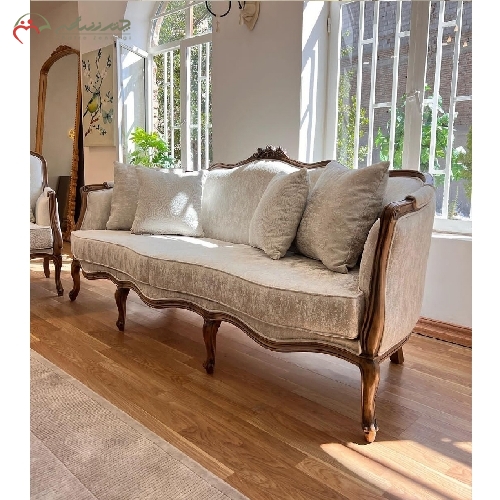 خرید، قیمت و مشخصات ست مبل 7 نفره همراه میز تلویزیون دو کشو از جنس چوب راش ترکیب بسیار شیک و خاص با ضمانت نامه - چترزندگی