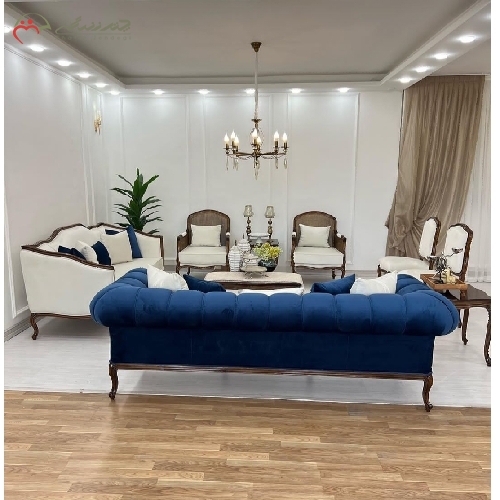 خرید، قیمت و مشخصات مبل اسپرت کلاسیک 7 نفره همراه ناهار خوری 4 نفره طراحی کاربردی و شیک با رنگ بندی عالی دارای گارانتی  - چترزندگی