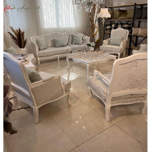 خرید، قیمت و مشخصات ست مبل 7 نفره طرح مدرن با ناهار خوری 8 نفره، رنگ بدنه و پارچه به سلیقه مشتری با ضمانت - چترزندگی