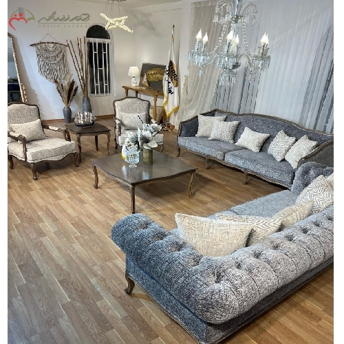 خرید، قیمت و مشخصات مبل 7 نفره ی اسپرت کلاسیک و پارچه سفارشی مشتری با بالا ترین کیفیت دارای ضمانت نامه - چترزندگی