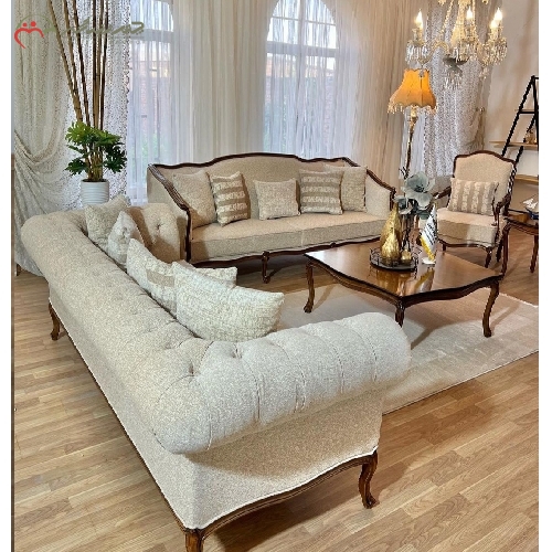 خرید، قیمت و مشخصات مبل 7 نفره ی کلاسیک اسپرت با طراحی بسیار شیک و دارای رنگبندی متنوع پارچه و بدنه با گارانتی - چترزندگی