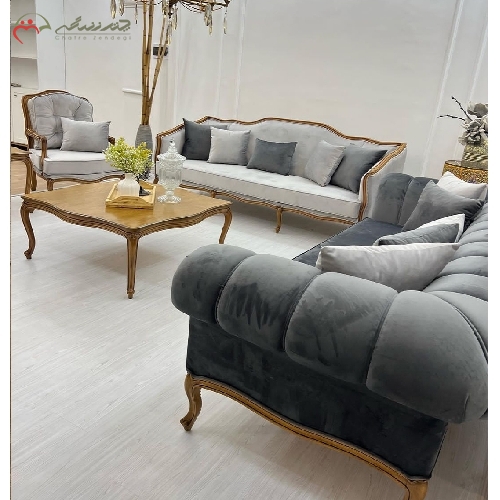 خرید، قیمت و مشخصات ست مبل و میز ناهار خوری جنس بدنه از چوب راش و فوم HR ضخیم با نشیمن راحت دارای گارانتی - چترزندگی