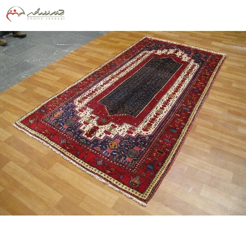 خرید، قیمت و مشخصات فرش دستبافت سنندج مدل لچک و ترنج، درخشندگی عالی و ارزش خرید بالا نسبت به قیمت کد 40046 - چترزندگی