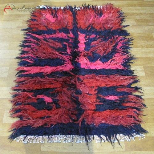 خرید، قیمت و مشخصات فرش دستبافت آذربایجان معروف به ( شگی ) طرح مو بلند با تراکم بالا و رنگ الوان دارای گارانتی کد 40099 - چترزندگی