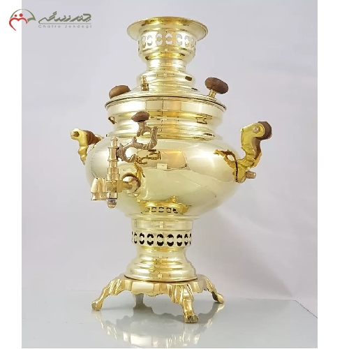 خرید، قیمت و مشخصات سماور 4 لیتری ذغالی مدل عدسی با بدنه ی ساده و ورق ضخیم و با کیفیت دارای ضمانت - چترزندگی