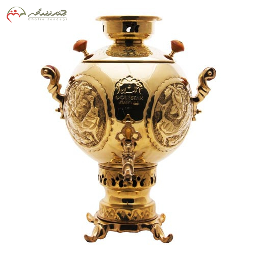 خرید، قیمت و مشخصات سماور زغالی گلستان ماریا ظرفیت 6 لیتر، ارزان و با کیفیت _ چتر زندگی