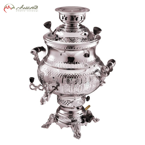 خرید، قیمت و مشخصات سماور گازی 8 لیتری گلستان مدل مارال دسته کروم در دو طرح مختلف،ارزان و با کیفیت _ چتر زندگی