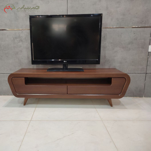 میز تلویزیون چوبی مدرن دو کشویی خاص