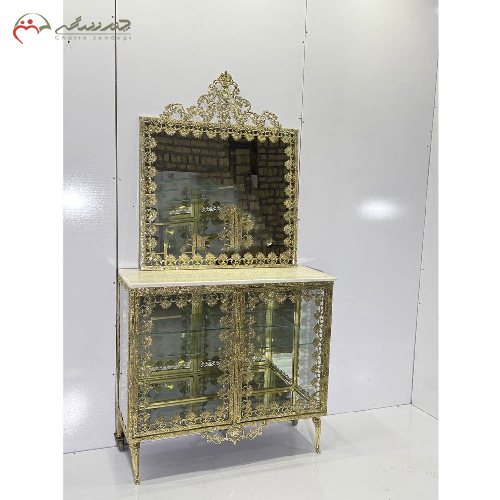 خرید، قیمت و مشخصات آینه کنسول برنزی اصل طرح حاشیه گل رز، به قیمت تولیدی _ چترزندگی