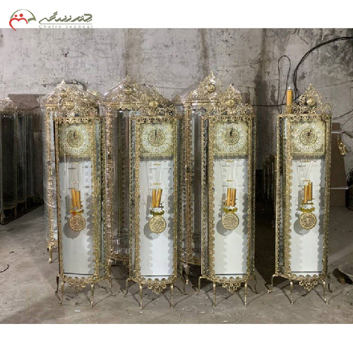 خرید، قیمت و مشخصات ساعت ایستاده برنزی مربعی طرح گل، به قیمت تولیدی _ چترزندگی