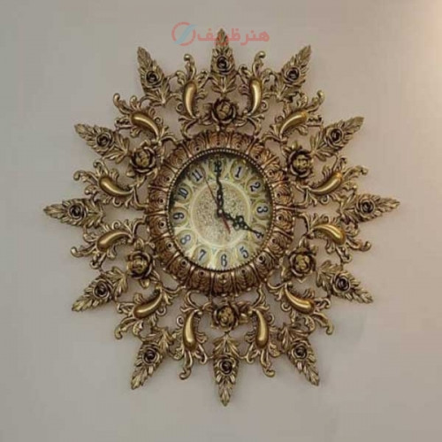 خرید آنلاین، ساعت دیواری طرح خورشیدی از جنس آلیاژ آلومنیوم با آبکاری برنج، بدون تغییر رنگ همراه 5 سال گارانتی، زیر قیمت بازار | چترزندگی