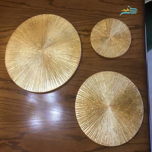 خرید آنلاین، تابلو سه تکه نقاشی شکست نور دایره ای با لایه محافظ و ضد آب، زیبا و مدرن مناسب منزل و محل کار شما، با قیمت مناسب | چترزندگی