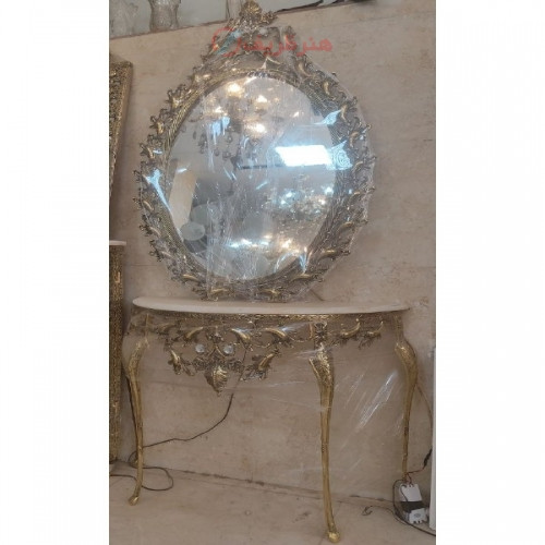 خرید آنلاین، آینه کنسول پر کار برنزی،شکیل و مدرن، سنگین وزن، بدون ناخالصی، زیر قیمت بازار | چترزندگی