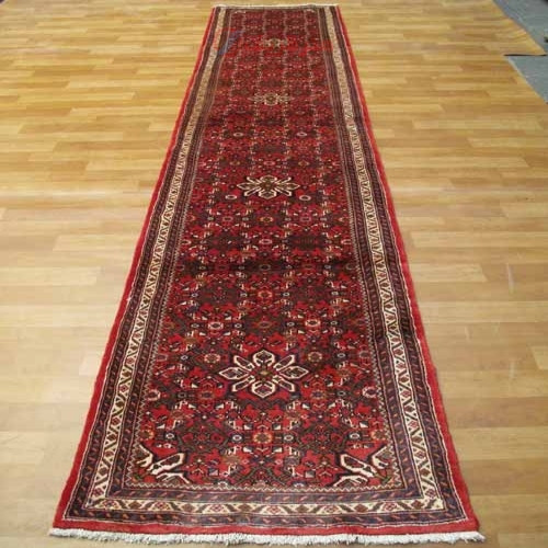 خرید آنلاین، فرش شکیل بافت دست حسين آباد همدان در طرح ۴ ترنج، رنگ زمینه لاكی با حاشیه كرم کد ۳۹۰۲۸، زیر قیمت بازار | چترزندگی