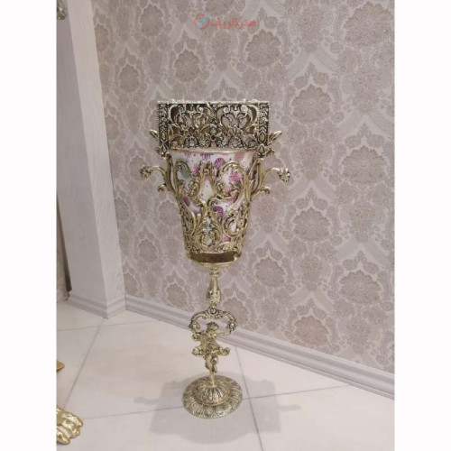 خرید آنلاین، سطل زباله و جادستمالی طرح بسیار جدید از جنس آلیاژ آلومنیوم با آبکاری برنز، 5 سال گارانتی، زیر قیمت بازار | چترزندگی