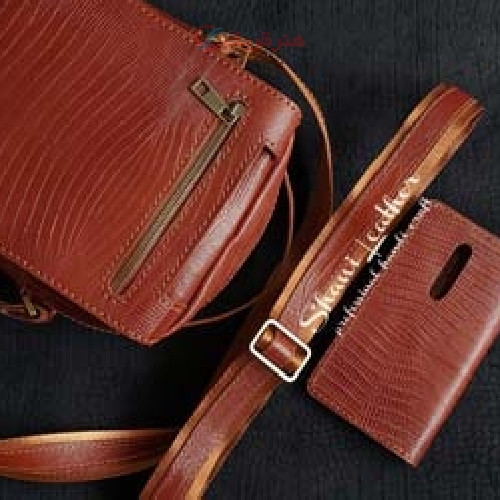 خرید آنلاین، ست کیف دوشی اسپرت با کیف فلاپ گوشی چرمی دست ساز با چرم طبیعی گاوی در رنگ های متفاوت، زیر قیمت بازار | چترزندگی