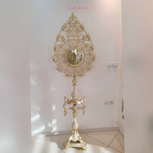 خرید آنلاین، ساعت ایستاده طرح اشک، جنس آلیاژ آلومنیوم با آبکاری برنز همراه با ضمانت رنگ 5 ساله، قیمت عالی | چترزندگی