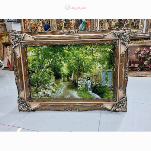 خرید آنلاین، تابلو فرش باطرح کوچه باغ،کار دست در تبریز، مارکدار، کف ابریشم، رنگ طبیعی، زیر قیمت بازار | چترزندگی