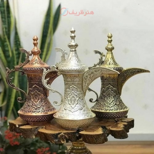 خرید آنلاین، دله قلمزی مسی و‌ برنجی با قلم زنی منحصر به فرد دارای روکش کوره ای بدون تغییر رنگ با دوام، زیر قیمت بازار | چترزندگی