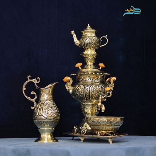 خرید آنلاین، سماور برنجی دکوری 3 لیتری با هفت سال ضمانت ثبات رنگ، با کیفتی اعلاء، قیمت مناسب | چترزندگی