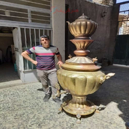 خرید آنلاین، انواع سماور 50، 60 و 70 لیتری زغالی با قلمزنی زیبای دست، سفارشی ساز به دلخواه شما با ورق ضخیم، زیر قیمت بازار | چترزندگی