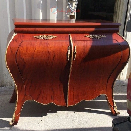 خرید آنلاین، کنسول چوبی با طراحی به روز و رنگ کلاسیک فوق العاده شیک دارای دو درب سایز متوسط همراه گارانتی رنگ بدنه، با قیمت مناسب | چترزندگی