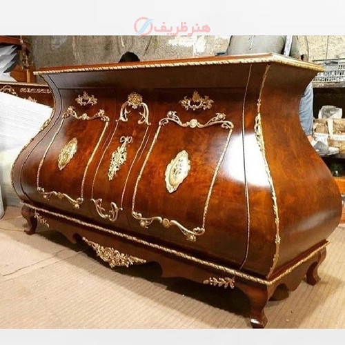 خرید، قیمت و مشخصات کنسول معرق کاری شده رنگ چند لایه پولیشی دارای ضمانت رنگ و دوام بدنه، زیر قیمت بازار | چترزندگی