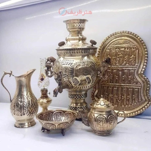 خرید آنلاین، سرویس سماور 6 لیتری ذغالی برنجی دوبل هواکش، قلم دست طرح پاسارگاد، زیر قیمت بازار | چترزندگی