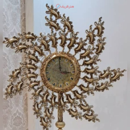 خرید آنلاین، ساعت دیواری 7 پره، جنس آلومینیوم با روکش برنز، دارای 5 سال گارانتی، قیمت عالی | چترزندگی