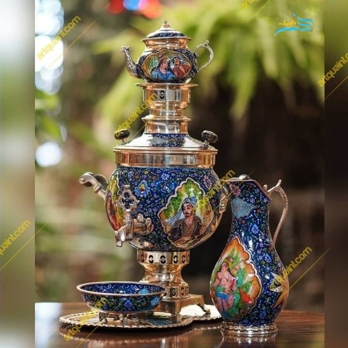 خرید آنلاین، سماور برنجی مینیاتور، با کیفیت و بدون تغییر رنگ، اثر هنری بسیار زیبا و خاص، قیمت مناسب | چترزندگی