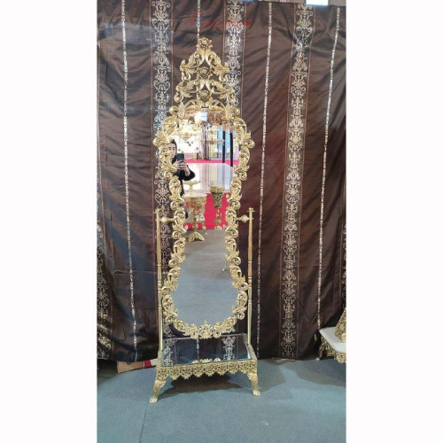 خرید آنلاین، آینه متحرک کمر باریک با آبکاری برنج، جنس آلیاژ آلومنیوم، دارای 5 سال گارانتی ثبات رنگ، زیر قیمت بازار | چترزندگی