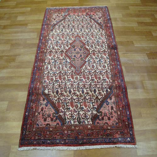 خرید آنلاین، فرش دستباف اسد آباد همدان کد 38115 نقشه فوق العاده در طرح لچک و ترنج سایز قاليچه رنگ زمینه كرم رنگ حاشیه لاكي، قیمت کاملا مناسب | چترزندگی