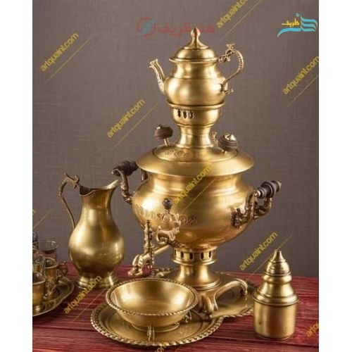 خرید آنلاین، سماور زغالی برنجی 6 لیتری با روکش نانو، با ورق ضخیم و بدون تغییر رنگ، قیمت مناسب | چترزندگی